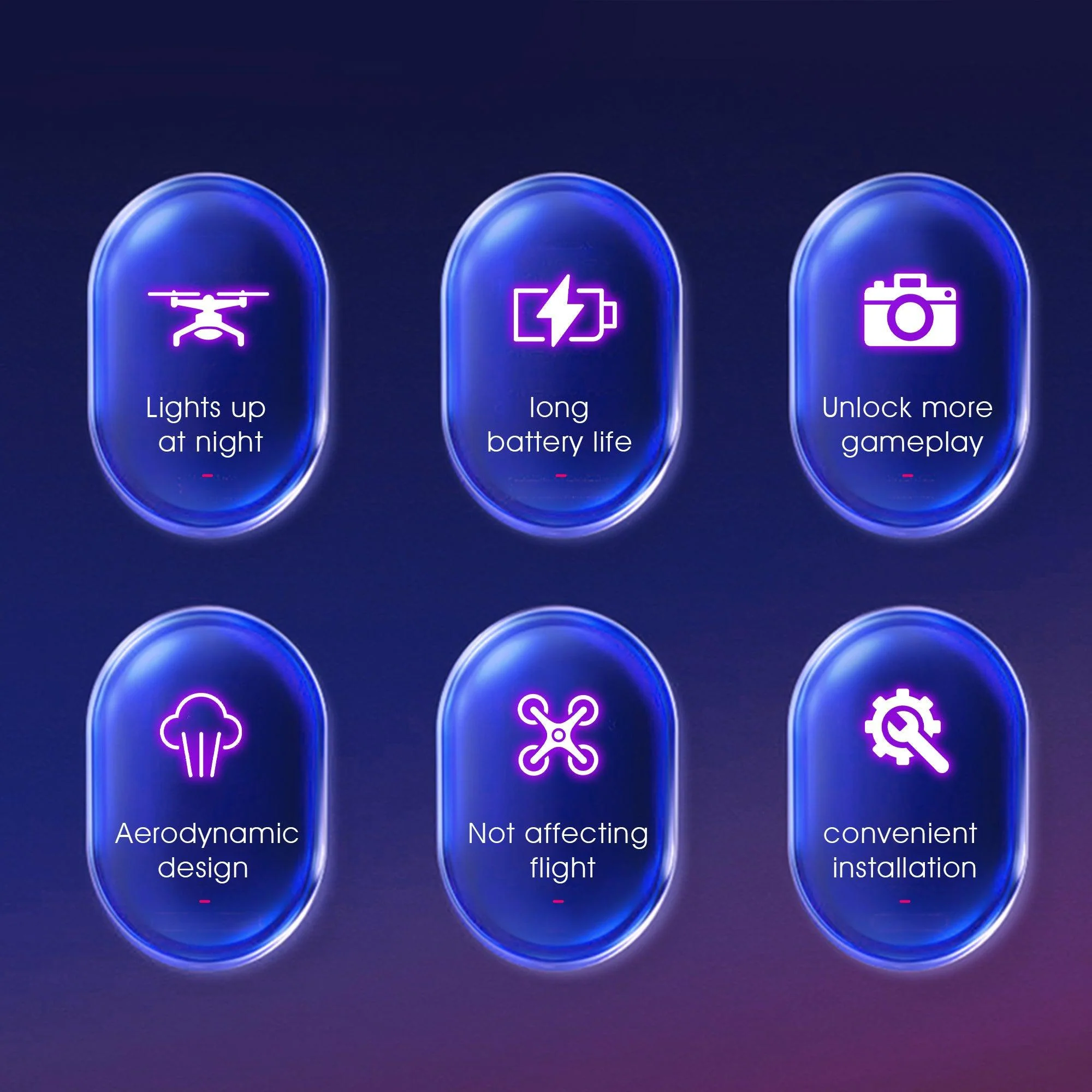 Drone LED Flash Propellers For DJI Mini 3 / Mini 3 Pro / Mini 4 Pro - Image 3